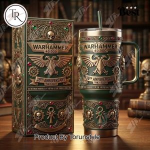 Warhammer 40,000 39th Anniversary 1987-2026 40oz Tumbler