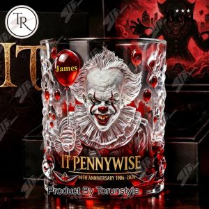 IT Pennywise 40th Anniversary 1986-2026 Whiskey Glass