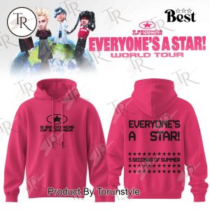 5 Seconds Of Summer World Tour 2026 Hoodie – Pink