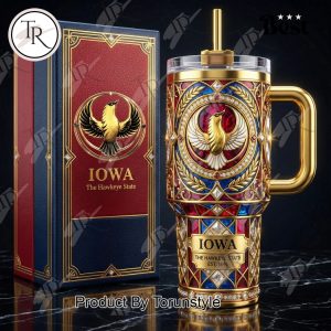 Iowa “The Hawkeye State” 40oz Tumbler