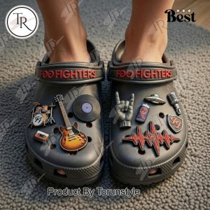 Foo Fighters Black Design 2026 Crocs