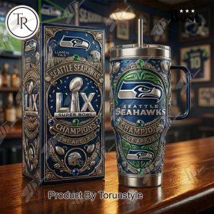 Seattle Seahawks “We Are 12” Super Bowl LX Champions 40oz Tumbler
