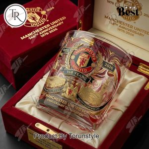Manchester United FC 148 Years Whiskey Glass