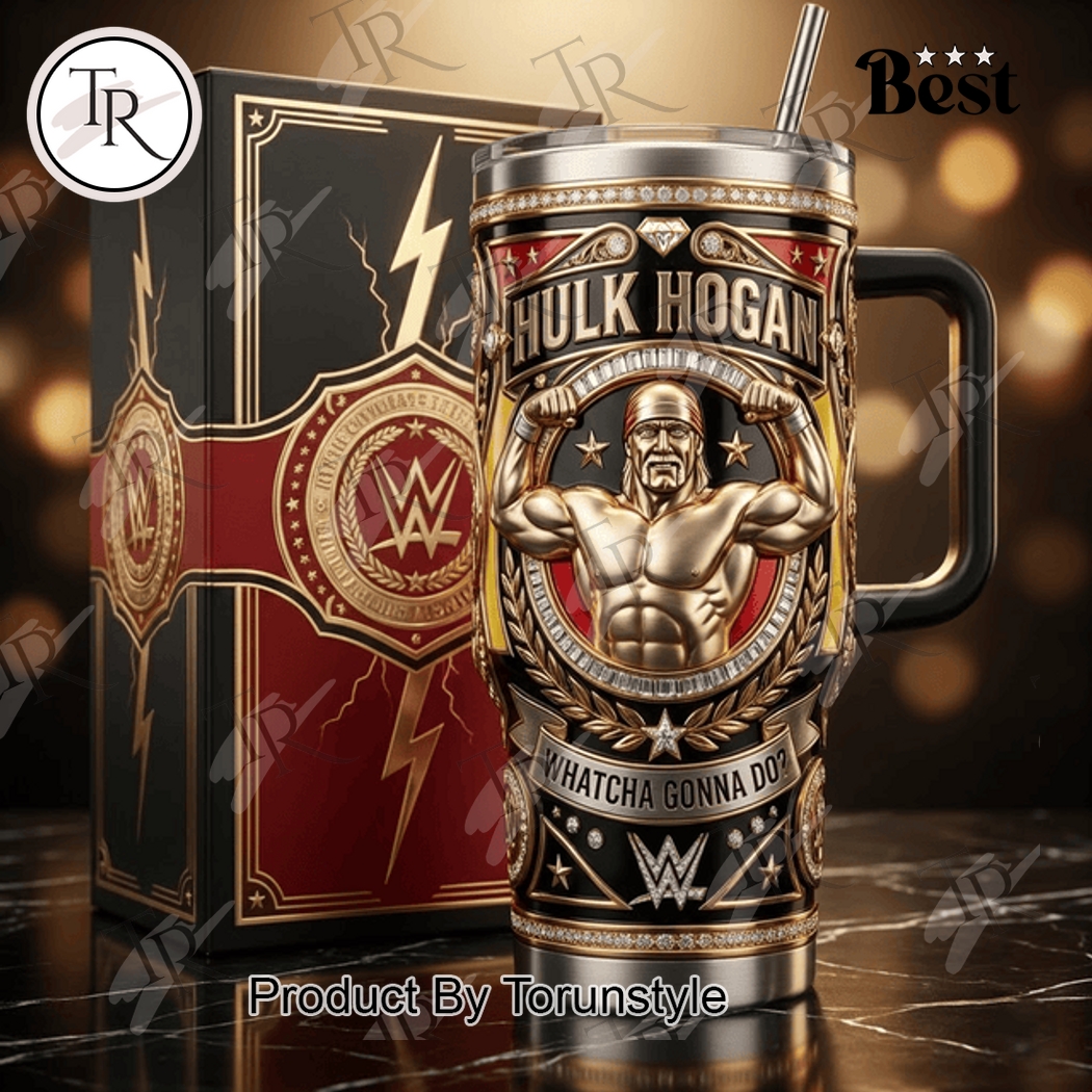 Hulk Hogan Whatcha Gonna Do? 40oz Tumbler Hulk Hogan Whatcha Gonna Do? 40oz Tumbler