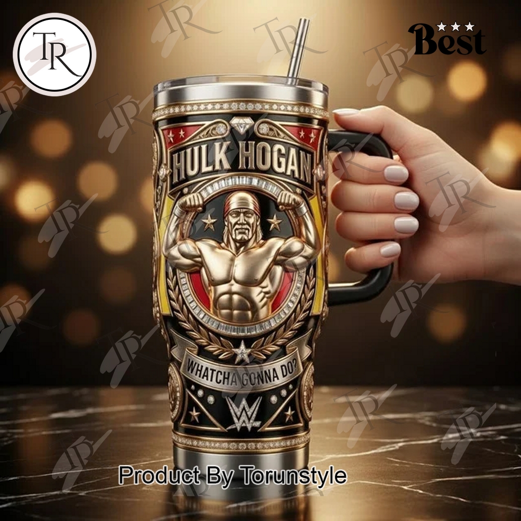 Hulk Hogan Whatcha Gonna Do? 40oz Tumbler Hulk Hogan Whatcha Gonna Do? 40oz Tumbler