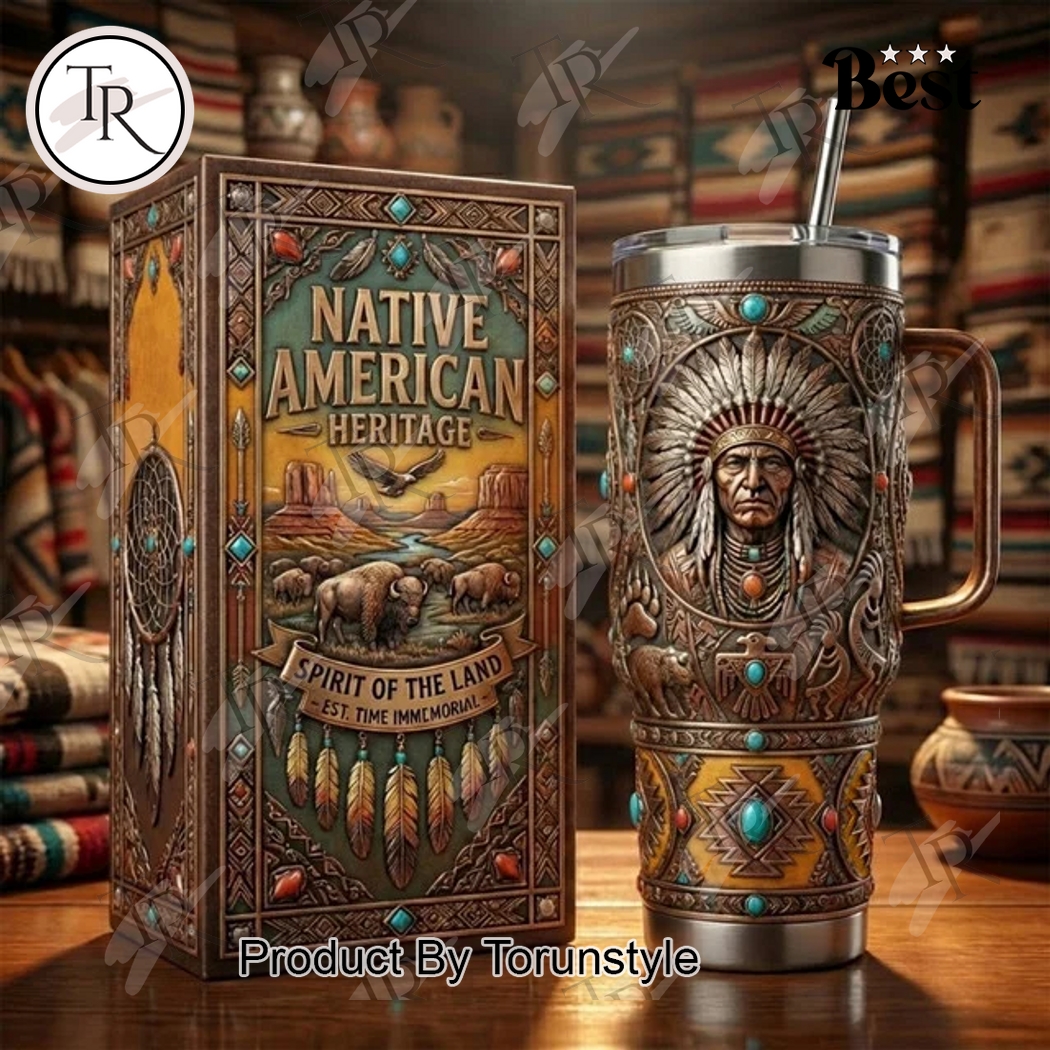 Native American Heritage Spirit Of The Land 2026 40oz Tumbler Native American Heritage Spirit Of The Land 2026 40oz Tumbler