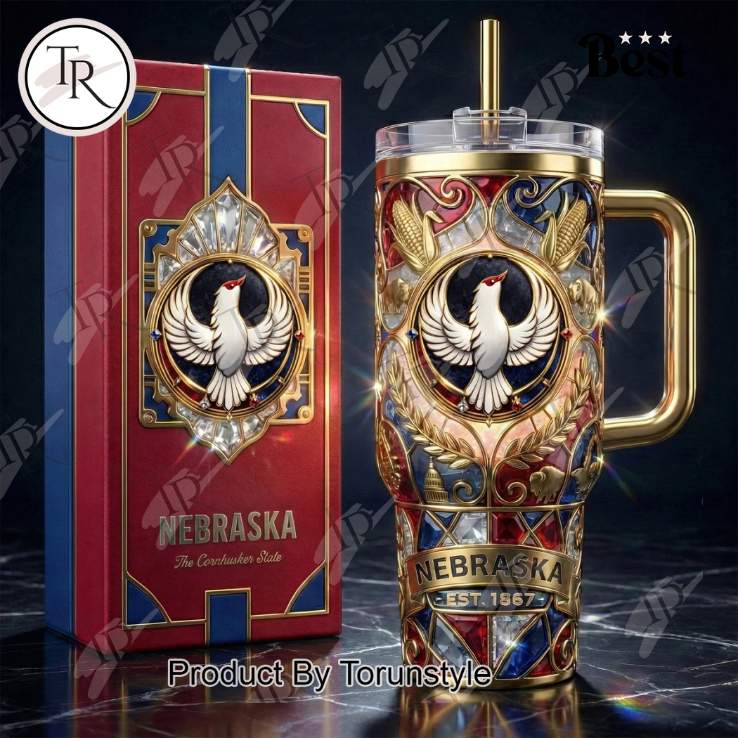 Nebraska “The Cornhusker State” 40oz Tumbler