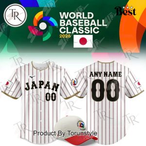 Japan 2026 World Baseball Classic Custom Name Baseball Jersey