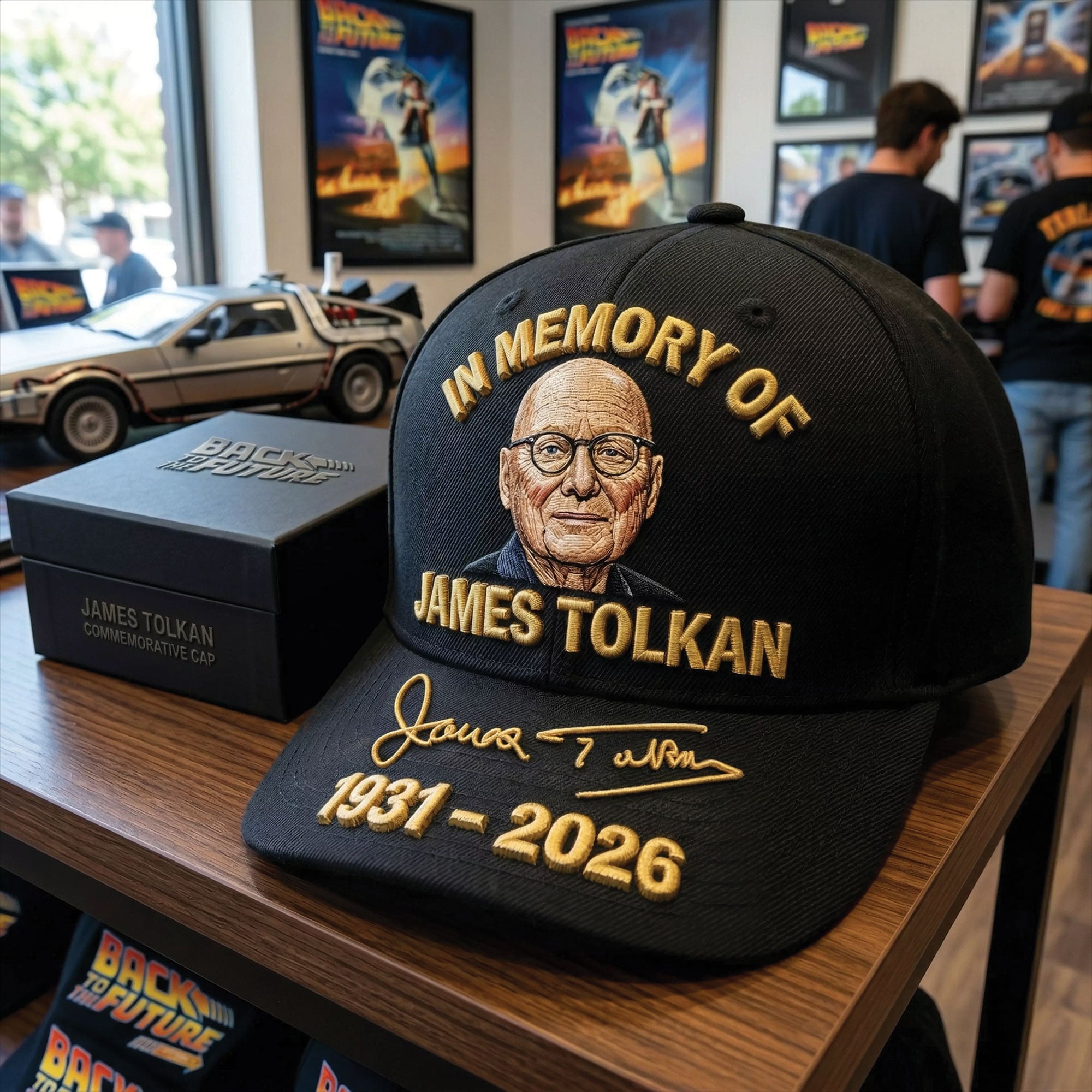 Back to the Future James Tolkan In Memory Of Embroidered Cap Back to the Future James Tolkan In Memory Of Embroidered Cap