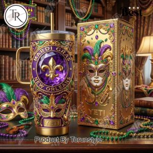 Mardi Gras New Orleans 2026 40oz Tumbler