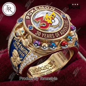 Pokémon 30 Years Of Adventure 2026 Ring