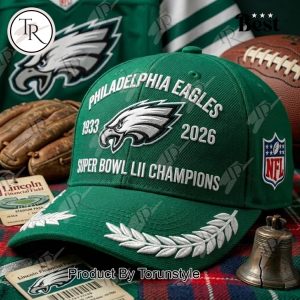Philadelphia Eagles Super Bowl LII Champions 1933-2026 Cap