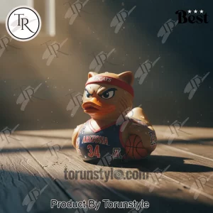 Premium Arizona Wildcats “Bear Down” Mascot Basketball Rubber Duck