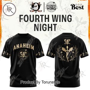 Anaheim Ducks Fourth Wings Night 2026 Black Edition Hoodie