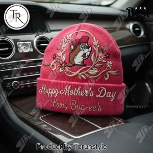 Buc-ee’s Happy Mother’s Day Floral Embroidered Beanie Hat