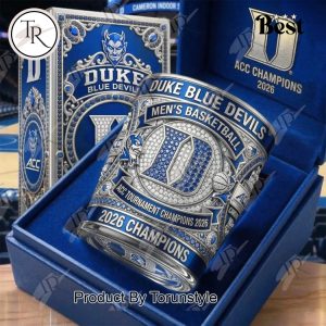 Duke Blue Devils ACC Tournament Champions 2026 Whiskey Glass