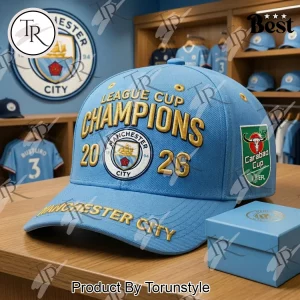 Manchester City Carabao Cup EFL 2026 Sky Blue Fan Cap