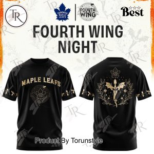 Toronto Maple Leafs Fourth Wings Night 2026 Black Edition Hoodie