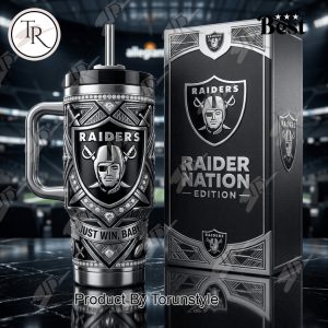 Las Vegas Raiders Just Win, Baby 2026 40oz Tumbler