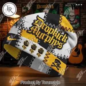 Premium Dropkick Murphys Embroidered Patchwork Knit Beanie Hat