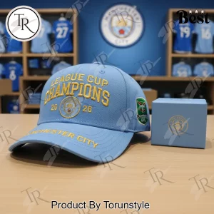 Manchester City Carabao Cup EFL 2026 Sky Blue Fan Cap