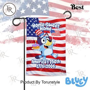 Bluey x America’s 250th 1776-2026 Home Sweet Home Garden Flag