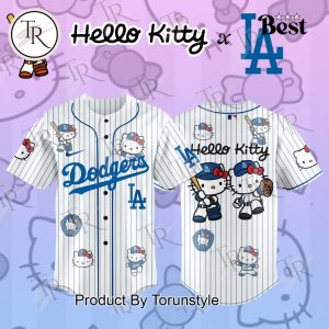 Los Angeles Dodgers x Hello Kitty 2026 Classic Design Baseball Jersey