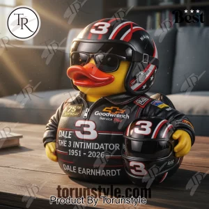 Premium Dale Earnhardt #3 The Intimidator 75th Anniversary Collectible Duck