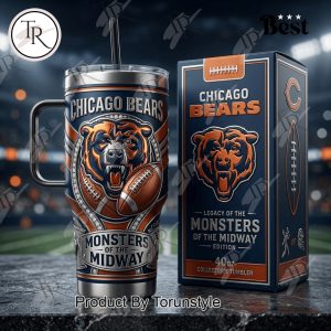 Chicago Bears Monsters Of The Midway 2026 40oz Tumbler