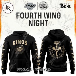 Los Angeles Kings Fourth Wings Night 2026 Black Edition Hoodie
