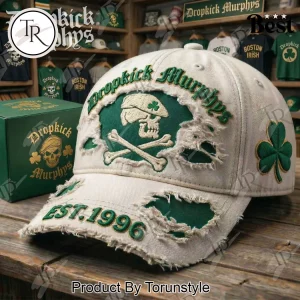 Dropkick Murphys Vintage Irish Skull & Crossbones Cap