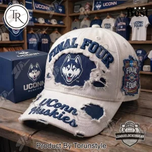 UConn Huskies Final Four Embroidered Distressed Cap