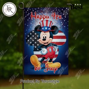 Mickey Mouse Happu 4th Of July 2026 Garden Flag
