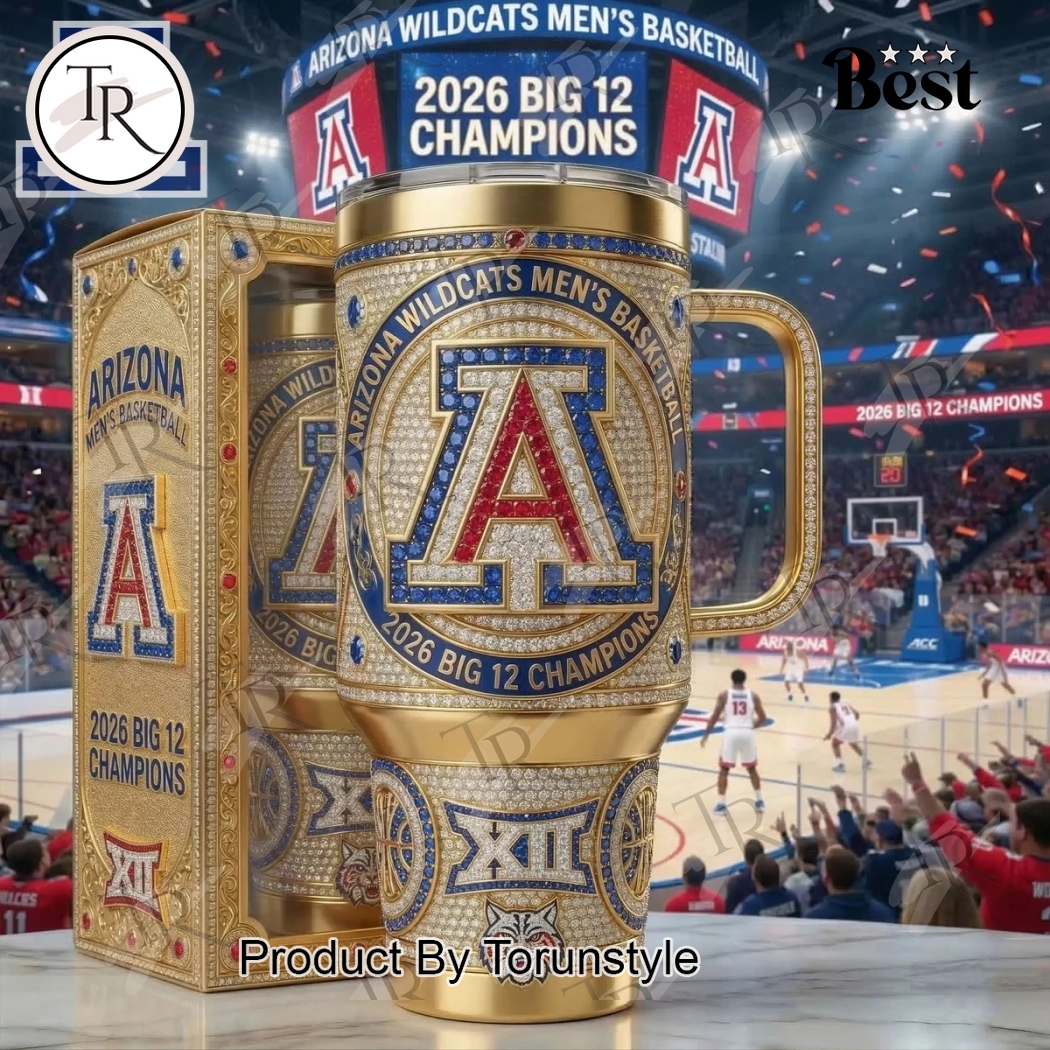 Arizona Wildcats Big 12 Champions 2026 40oz Tumbler Arizona Wildcats Big 12 Champions 2026 40oz Tumbler