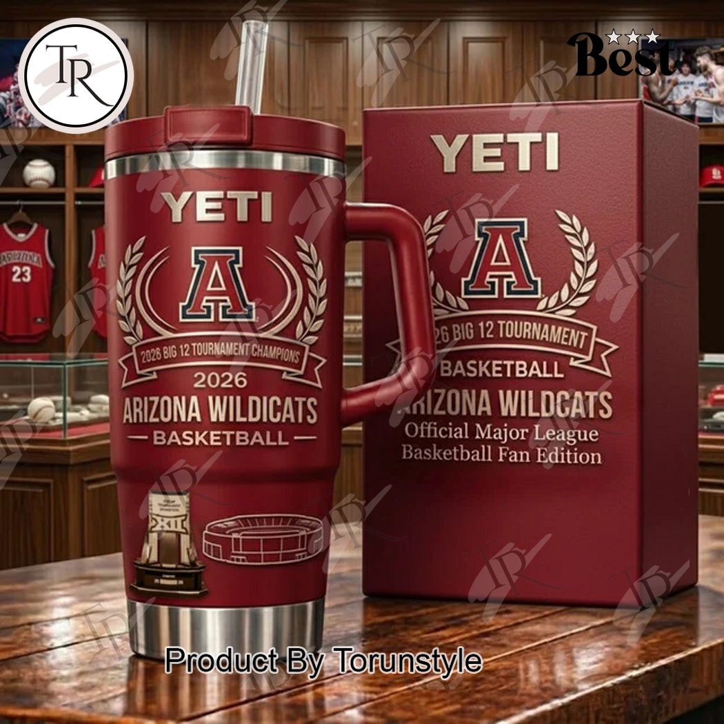 Arizona Wildcats Big 12 Tournament Champions 2026 40oz Tumbler Arizona Wildcats Big 12 Tournament Champions 2026 40oz Tumbler