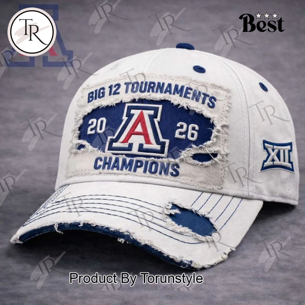 Arizona Wildcats Big 12 Tournaments Champions 2026 Cap Arizona Wildcats Big 12 Tournaments Champions 2026 Cap