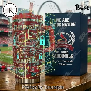 St. Louis Cardinals 144th Anniversary 1882-2026 “We Are Cards Nation” Handled Tumbler