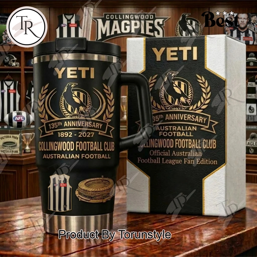 Collingwood Football Club 135th Anniversary 1892-2027 40oz Tumbler Collingwood Football Club 135th Anniversary 1892-2027 40oz Tumbler