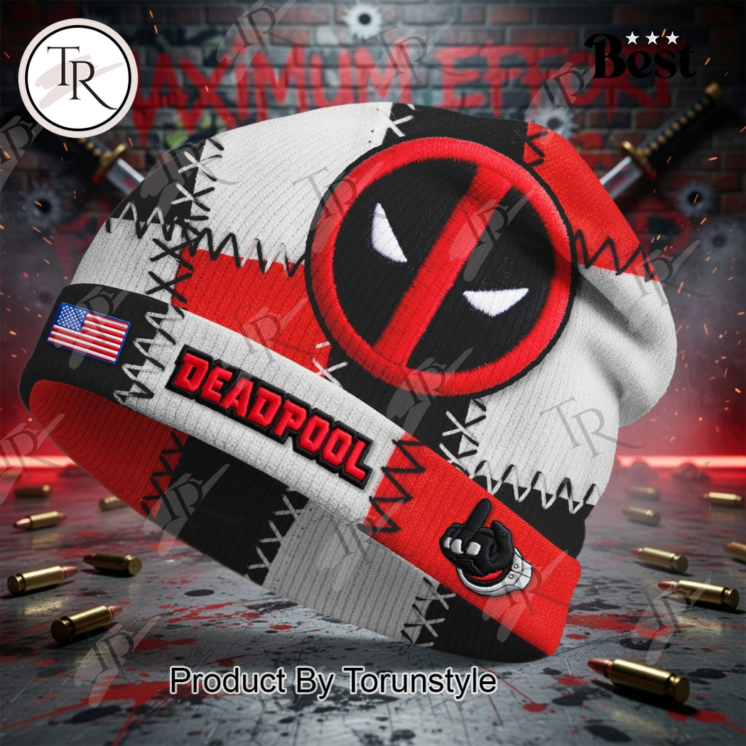 Deadpool x America 2026 Beanie Hat Deadpool x America 2026 Beanie Hat