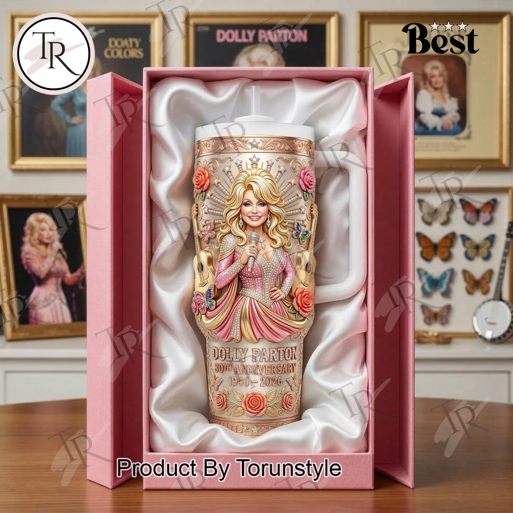 Dolly Parton 30th Anniversary 1946-2026 New Edition 40oz Tumbler