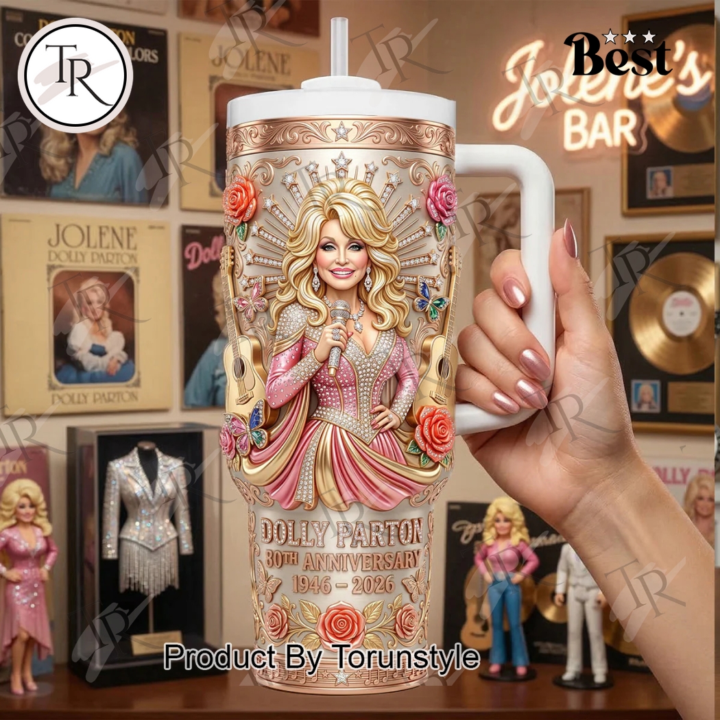 Dolly Parton 30th Anniversary 1946-2026 New Edition 40oz Tumbler Dolly Parton 30th Anniversary 1946-2026 New Edition 40oz Tumbler