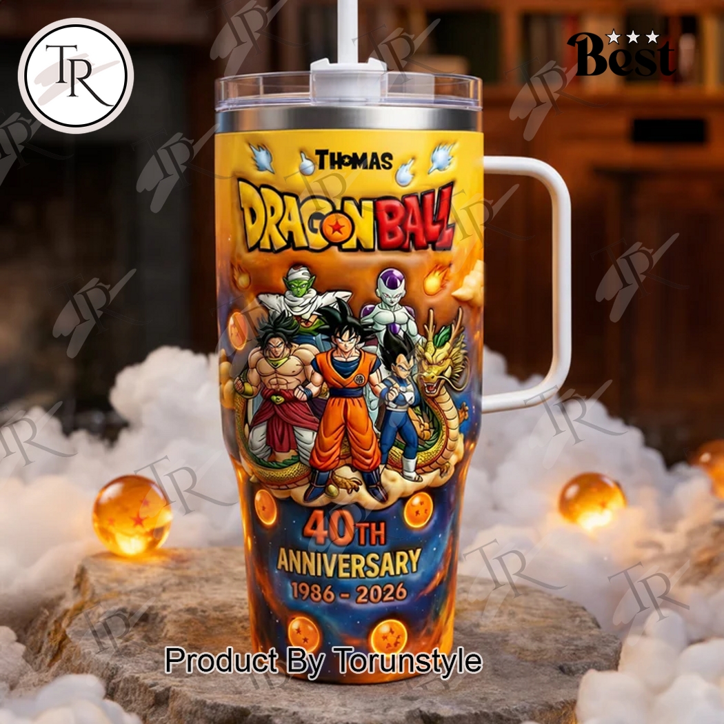 Dragon Ball 40th Anniversary 1986-2026 Special Edition 40oz Tumbler Dragon Ball 40th Anniversary 1986-2026 Special Edition 40oz Tumbler