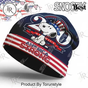Snoopy 4th of July American Flag Beanie Hat