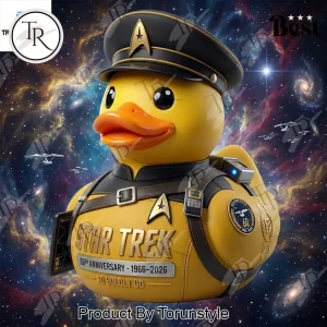 Star Trek Limited Edition 60th Anniversary Starfleet Collectible Duck