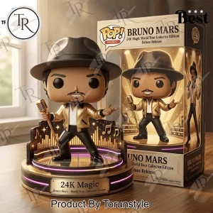 Bruno Mars 24K Magic World Tour Collector Edition Deluxe Pop Figure