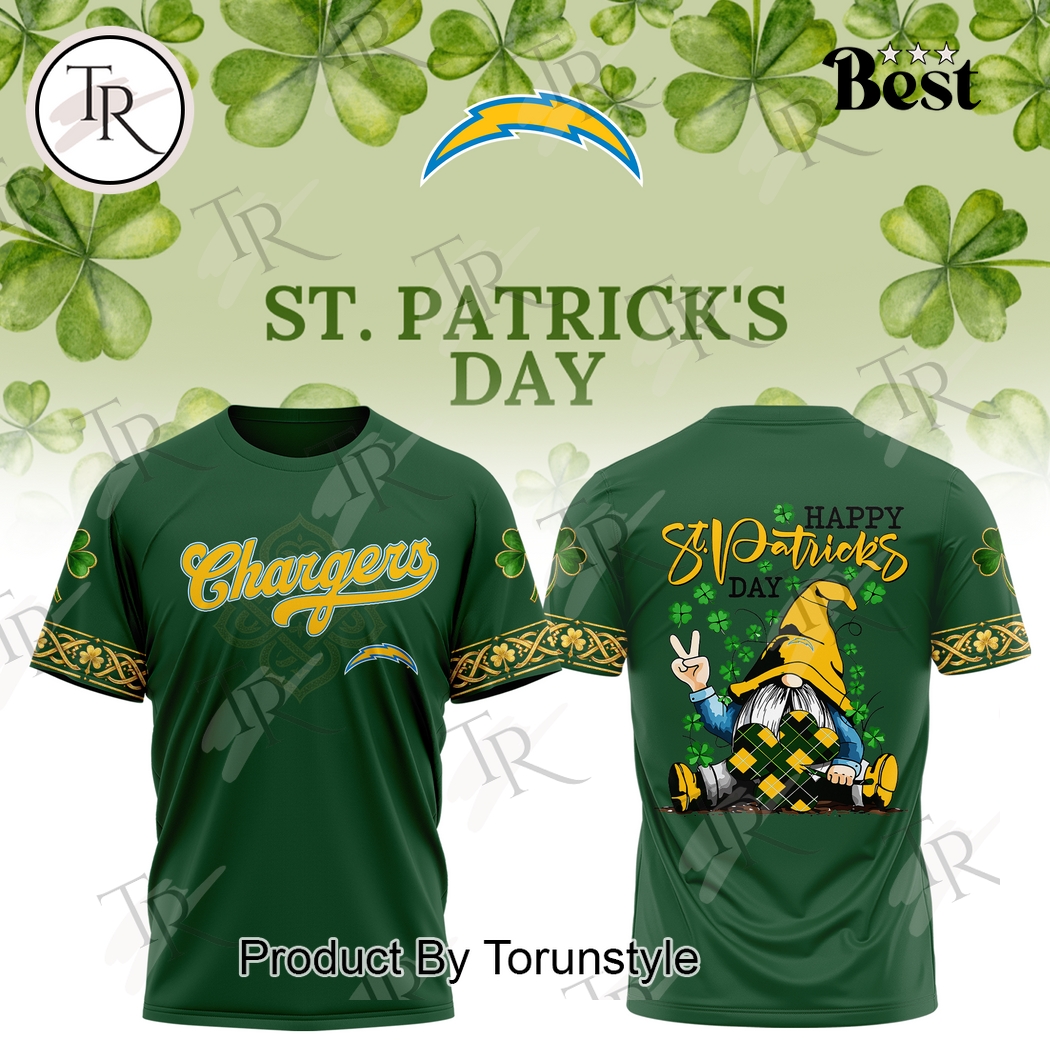 Happy St.Patrick's Day Los Angeles Chargers 2026 Hoodie Happy St.Patrick's Day Los Angeles Chargers 2026 Hoodie