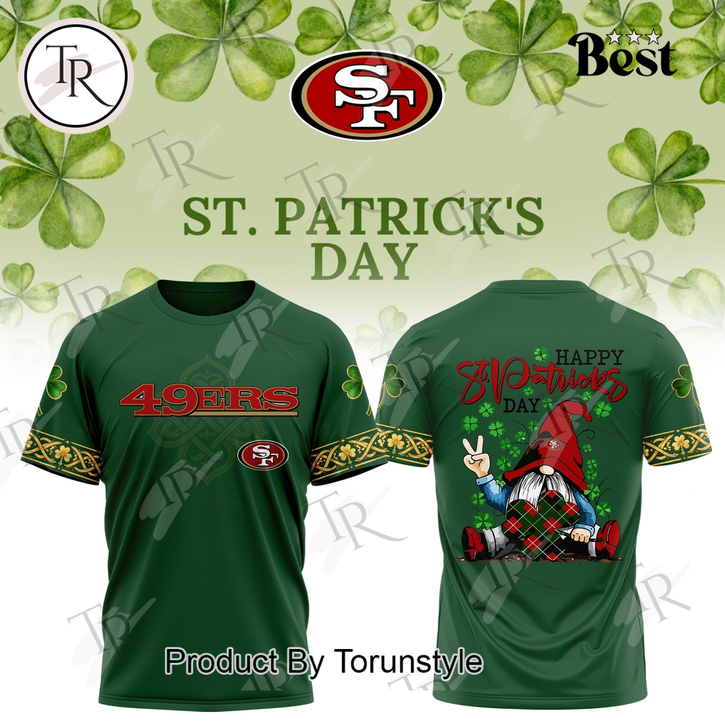 Happy St.Patrick's Day San Francisco 49ers 2026 Hoodie Happy St.Patrick's Day San Francisco 49ers 2026 Hoodie