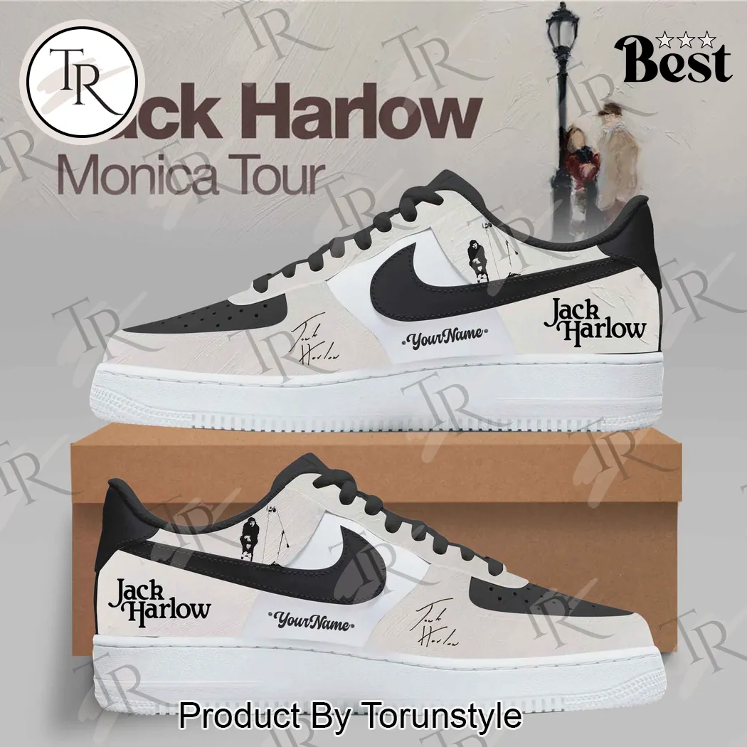 Jack Harlow Monica Tour Custom Fan Sneakers Jack Harlow Monica Tour Custom Fan Sneakers