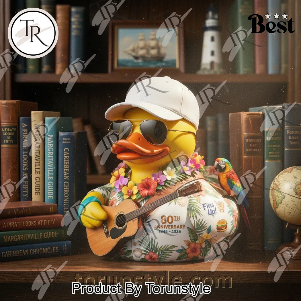 Jimmy Buffett 80th Anniversary Commemorative Musician Rubber Duck Figurine Jimmy Buffett 80th Anniversary Commemorative Musician Rubber Duck Figurine