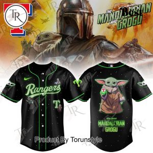 Texas Rangers x Star Wars The Mandalorian & Grogu 2026 Black Jersey